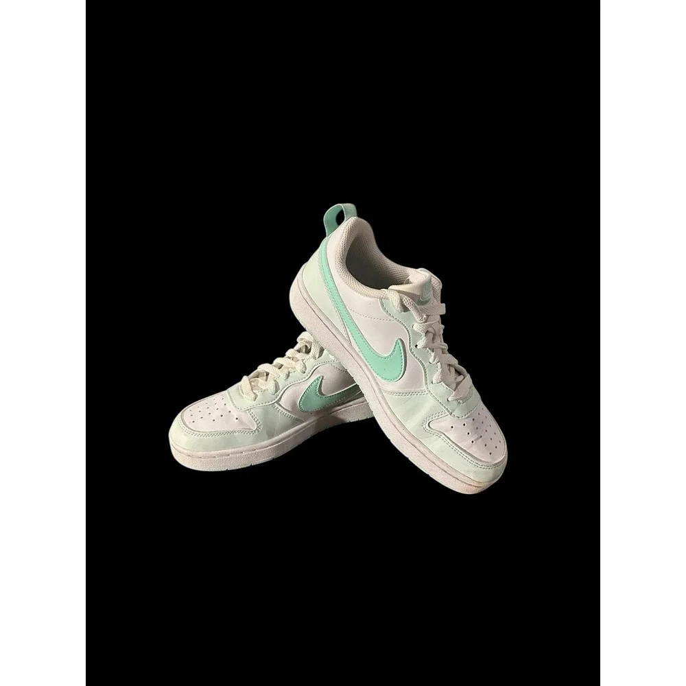 Nike Court Borough Low Recrft GS White/Mint Foam-Barley Green FZ3539-100 Sz 4.5y